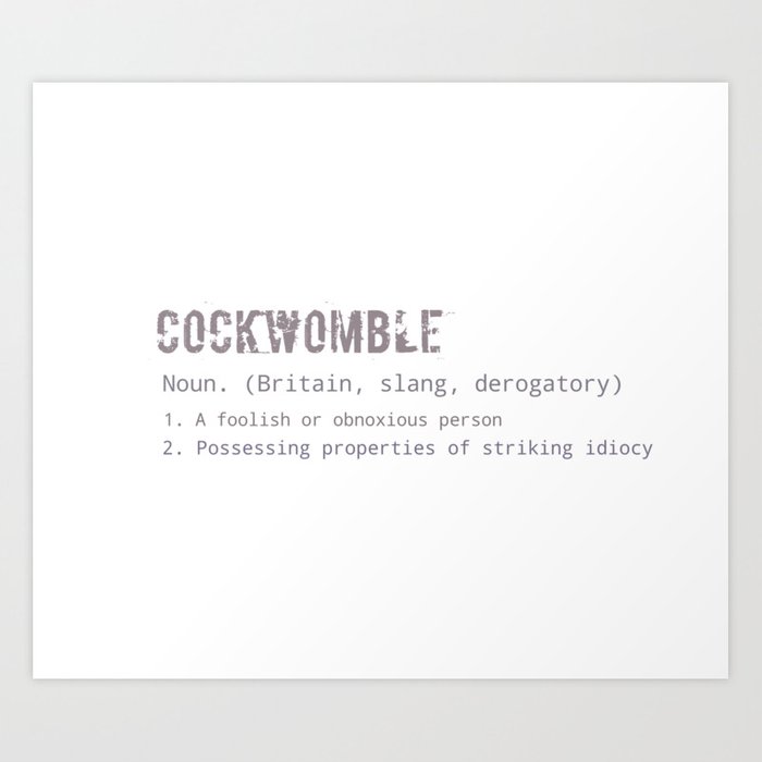 Definition of a Cockwomble